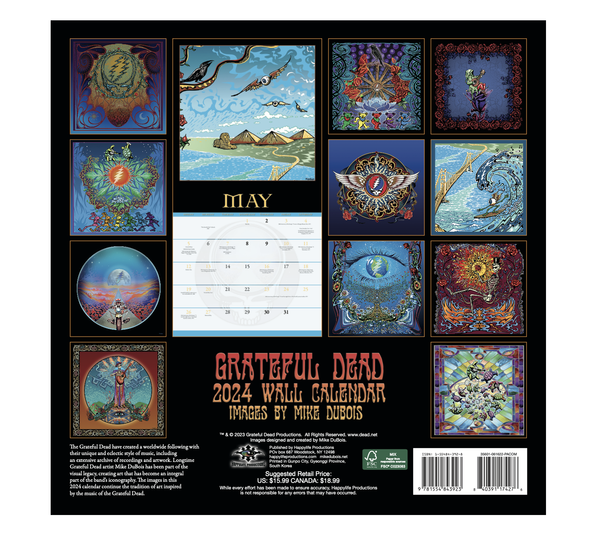 CAL-GD24 // 2024 Grateful Dead Wall Calendar SALE!