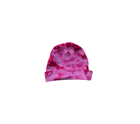 KC-PIHH // Infant-Toddler Pink Heart Tie Dye Hat