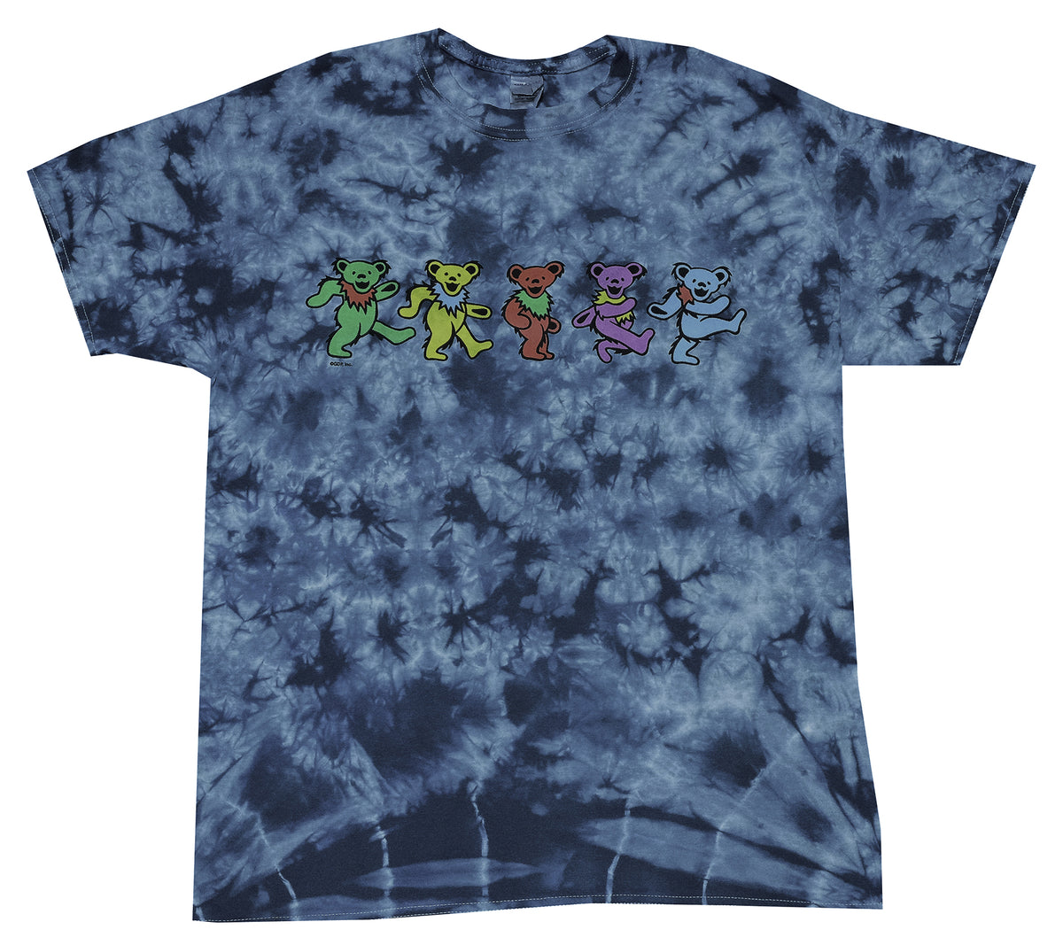 Grateful Dead Spiral Bears Tie-Dye T-Shirt, Size XL