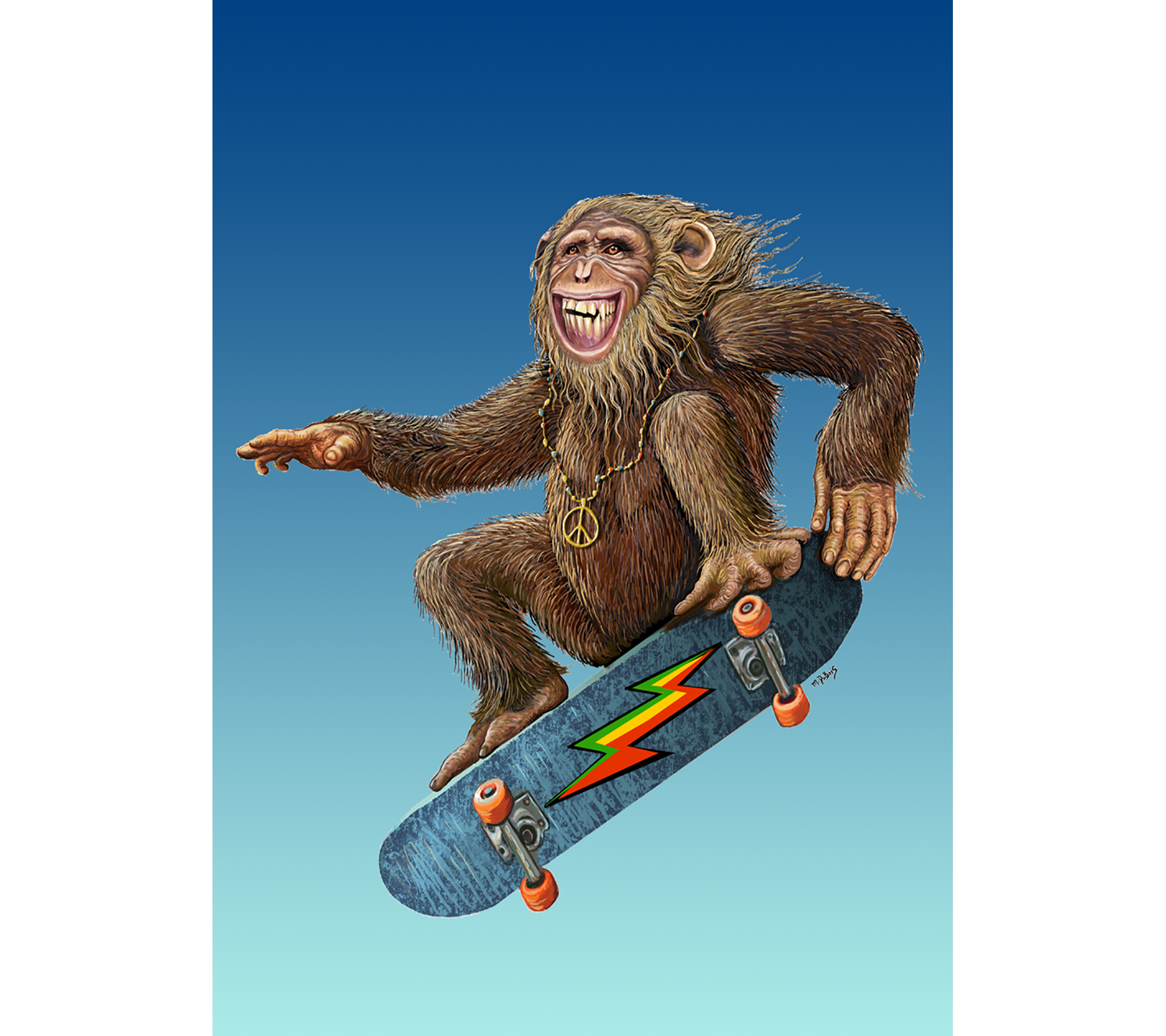 C-577 // Skateboard Monkey
